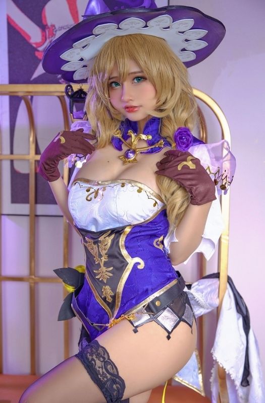 Bộ ảnh cosplay Lisa trong Genshin Impact phiên bản tâm hồn to đẹp