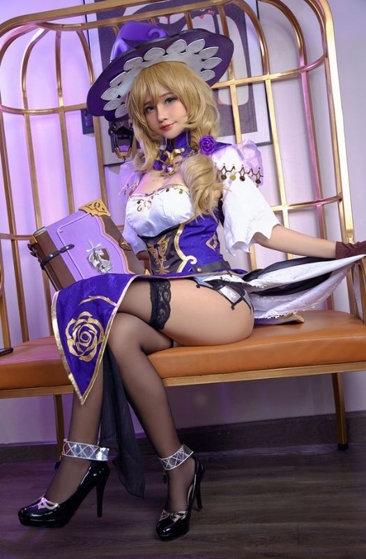 Bộ ảnh cosplay Lisa trong Genshin Impact phiên bản tâm hồn to đẹp