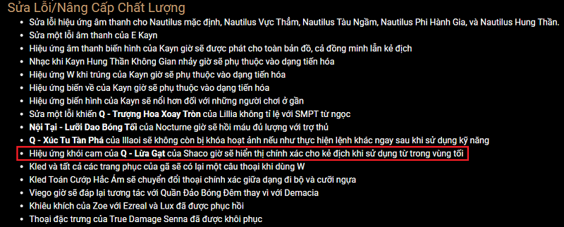 Vừa cập nhật phiên bản 11.15, tỉ lệ thắng của Shaco giảm cực mạnh