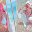 Bỏng mắt với loạt ảnh cosplay mỹ nhân Azur Lane khoe đôi chân nuột nà bên bờ biển