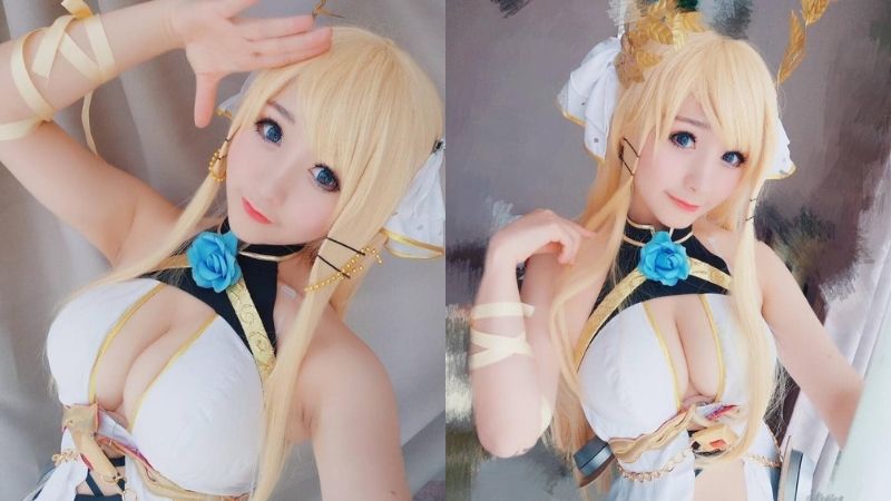 Bỏng mắt với loạt ảnh cosplay nàng HMS Glorious cực gợi cảm trong tựa game Azur Lane