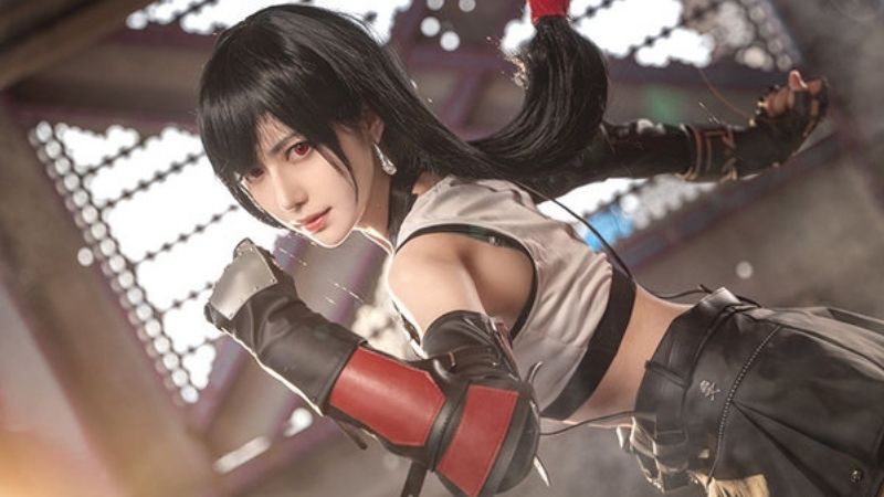 Bộ ảnh cosplay mỹ nhân Tifa với ngoại hình số đo 3 vòng hoàn hảo trong Final Fantasy