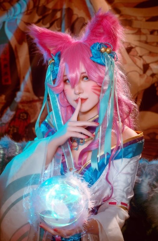 Loạt ảnh cosplay Ahri Chiêu Hồn Thiên Hồ