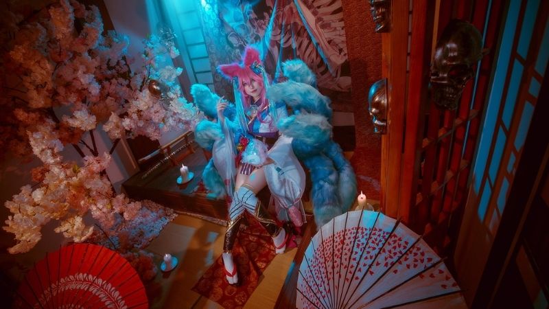 Loạt ảnh cosplay Ahri Chiêu Hồn Thiên Hồ
