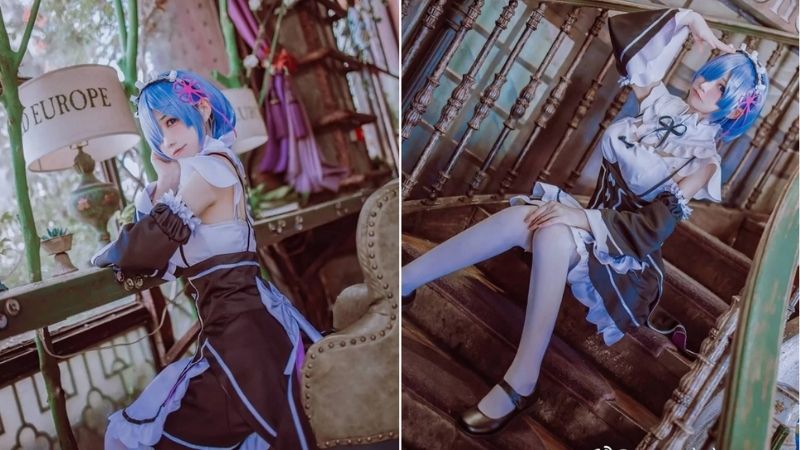 Đắm mình trước bộ ảnh cosplay nàng hầu Rem trong Re:Zero đầy gợi cảm