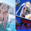 Loạt ảnh cosplay mỹ nhân Azur Lane diện bikini khoe dáng nuột nà bên bể bơi 
