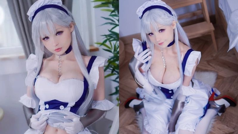 Loạt ảnh cosplay nhân vật Belfast vô cùng gợi cảm và quyến rũ