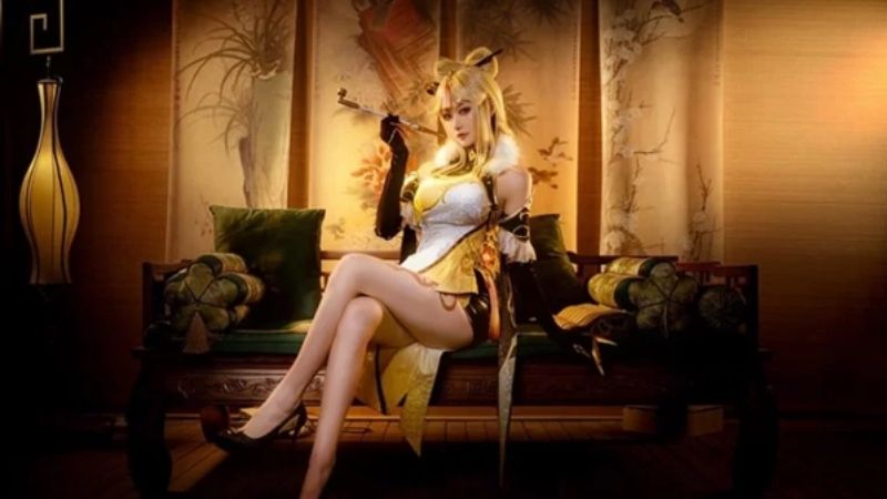 Bộ ảnh cosplay nhân vật Ningguang với đôi chân dài miên man trong Genshin Impact
