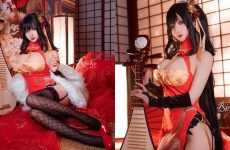Bộ ảnh cosplay nàng Taihou nổi tiếng với tâm hồn khủng trong tựa game Azur Lane
