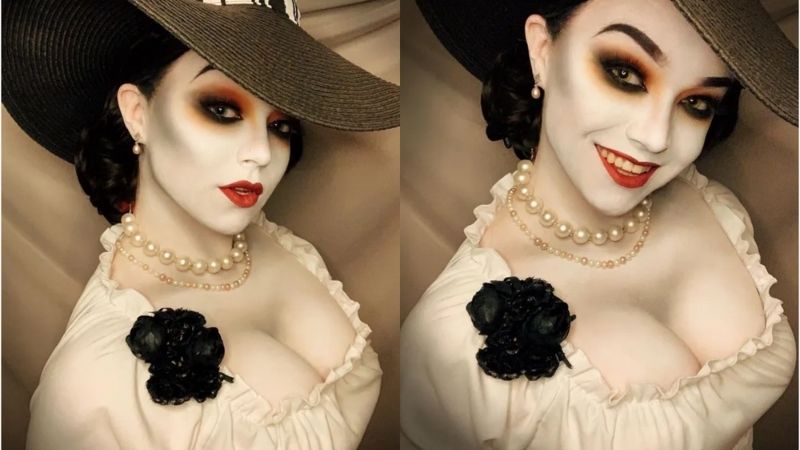 Bộ ảnh cosplay nữ trùm Lady Dimitrescu tâm hồn cực khủng trong Resident Evil 8