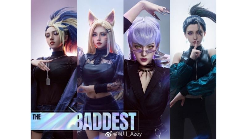 Bộ ảnh cosplay 4 thành viên trong ban nhạc K/DA trong LMHT