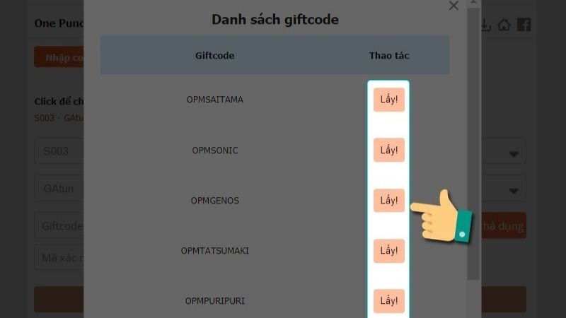 III. Hướng dẫn nhập giftcode One Punch Man The Strongest