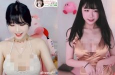 Nữ streamer xinh đẹp vô tình hớ hên trong sóng livestream vì bị té ngã