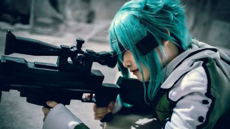 Bộ ảnh cosplay nhân vật Sinon siêu ngầu trong Sword Art Online
