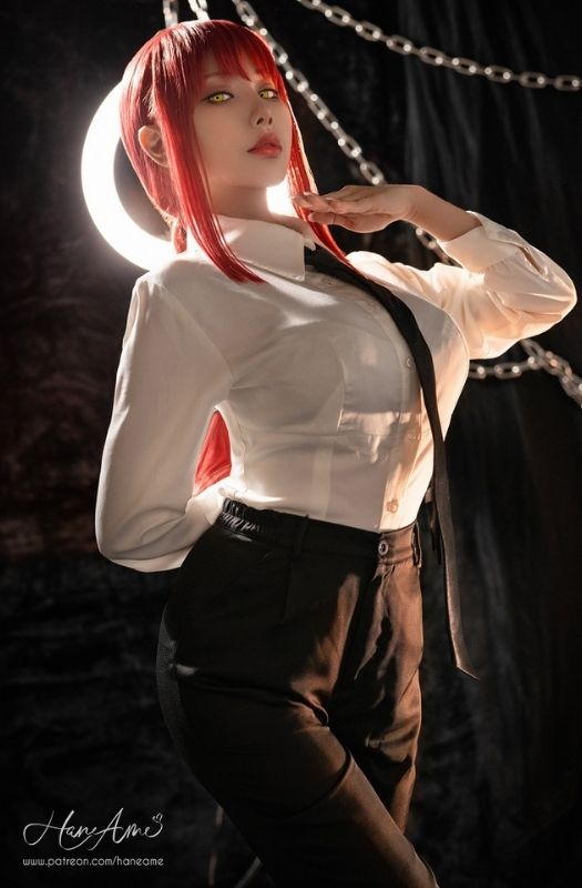 Bộ ảnh cosplay mỹ nữ phản diện Makima trong Chainsaw Man