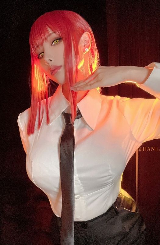 Bộ ảnh cosplay mỹ nữ phản diện Makima trong Chainsaw Man