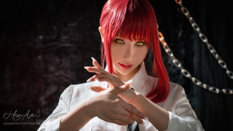 Bộ ảnh cosplay mỹ nữ phản diện Makima trong Chainsaw Man