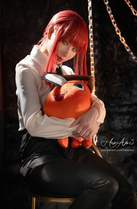 Bộ ảnh cosplay mỹ nữ phản diện Makima trong Chainsaw Man