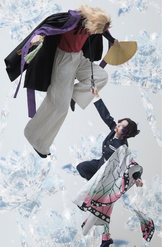 Bộ ảnh cosplay nhân vật Thượng Huyền Nhị Douma trong Kimetsu no Yaiba