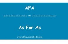 as far as là gì