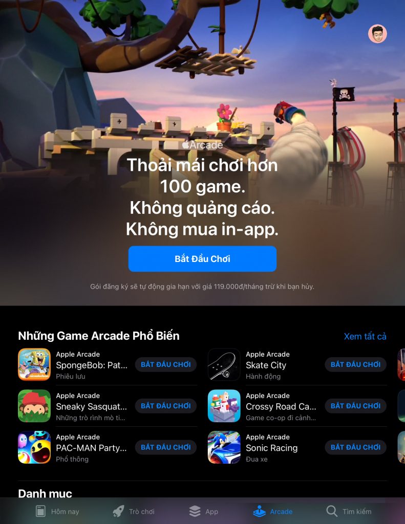 Nhấn vào nút Bắt đầu chơi Apple Arcade là gì? Nên đăng ký Apple Arcade hay không? - Thủ thuật, hướng dẫn, hỏi đáp về công nghệ - Phương Tùng