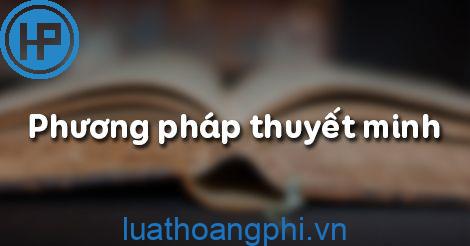 Thuyết minh là gì?