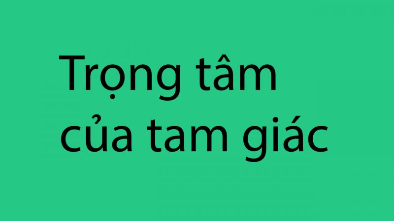 trọng tâm là gì