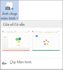 Chèn ảnh chụp màn hình hoặc hình cắt từ màn hình