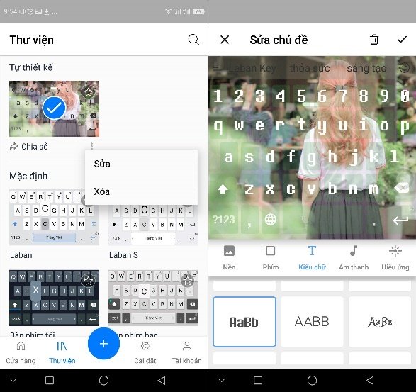 Đặt ảnh cá nhân làm nền cho bàn phím Android và iOS