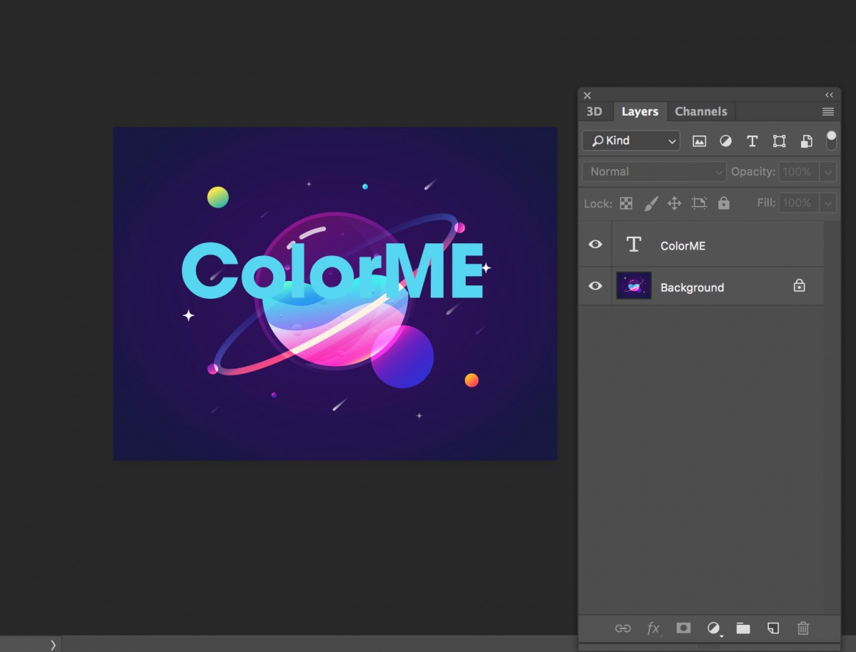 04 bước đơn giản tạo viền chữ trong Photoshop