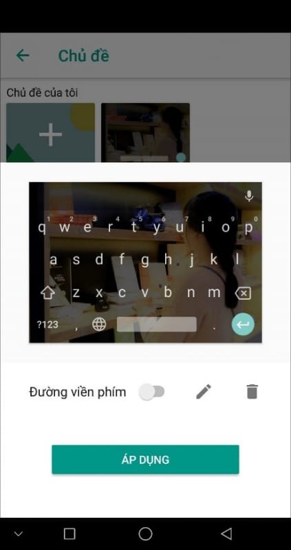 Đặt ảnh cá nhân làm nền cho bàn phím Android và iOS