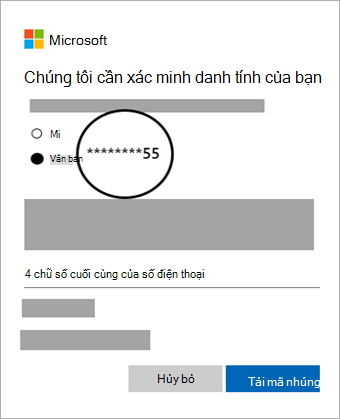 Đặt lại mật khẩu tài khoản Microsoft đã quên