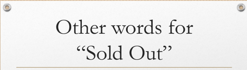 sell out là gì