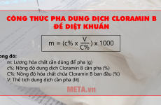 cách pha cloramin b