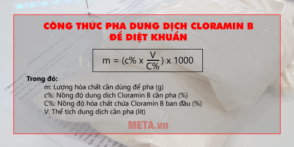 cách pha cloramin b