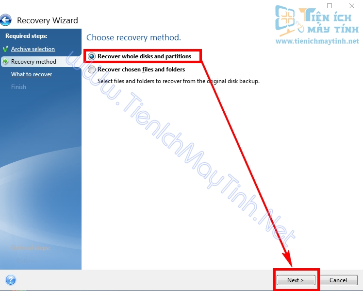 Hướng Dẫn Bung Ghost File TIB Chuẩn UEFI-GPT Chi Tiết