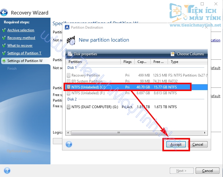 Hướng Dẫn Bung Ghost File TIB Chuẩn UEFI-GPT Chi Tiết