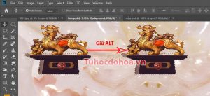 Nhân đôi hình ảnh trong photoshop - Cách nhân bản đối tượng đơn giản