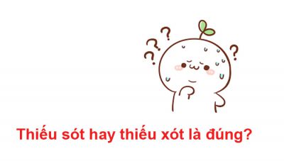 sai sót hay sai xót