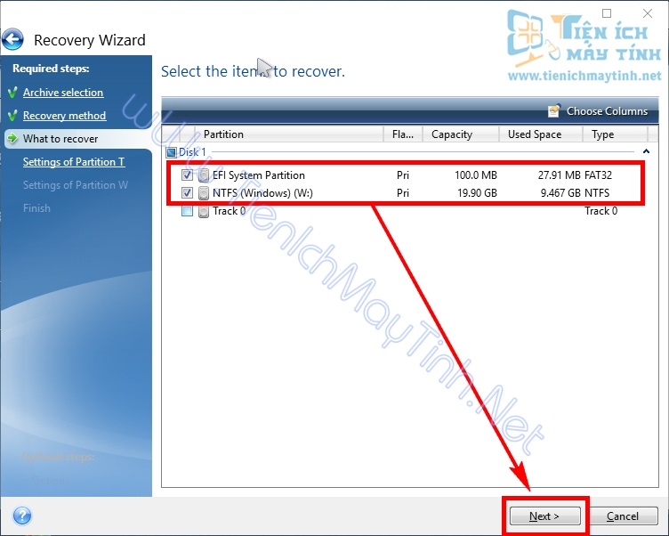 Hướng Dẫn Bung Ghost File TIB Chuẩn UEFI-GPT Chi Tiết