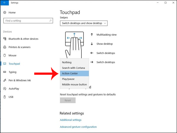 Cách tùy chỉnh Touchpad trên Windows 10 Creators Update