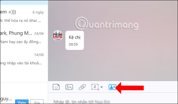Cách chia sẻ danh bạ trên Zalo