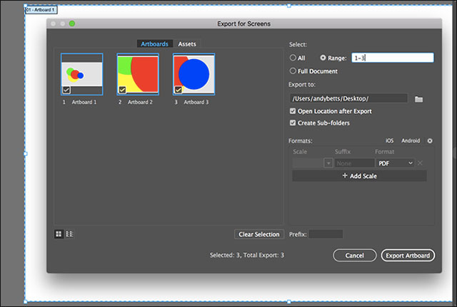 Cách lưu file AI trong Adobe Illustrator thành JPG và các định dạng ảnh khác
