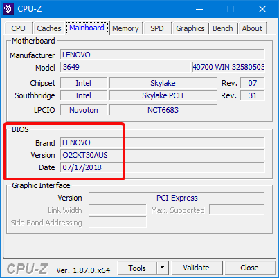 [7] Cách kiểm tra phiên bản BIOS Mainboard cho máy tính