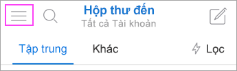 Thiết lập tài khoản Outlook trong ứng dụng thư của iOS