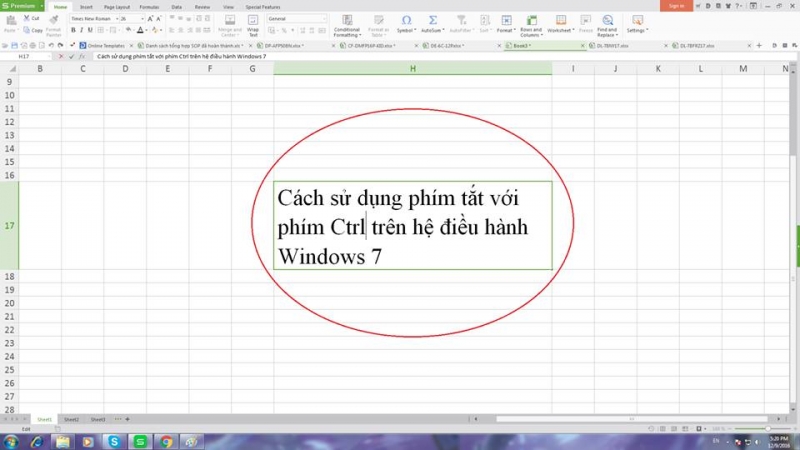 phím tắt redo