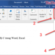 phím tắt trong word