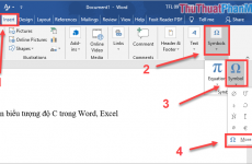 phím tắt trong word