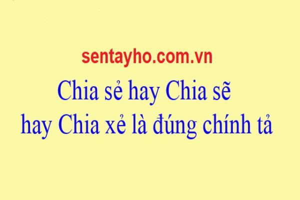 Chia sẻ, chia sẽ hay chia xẻ từ nào là đúng chính tả nhất