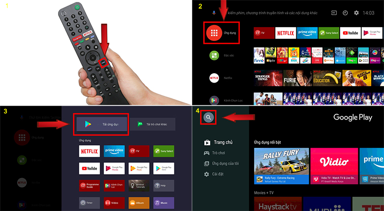 7 cách tải ứng dụng trên tivi Sony chi tiết với nhiều phiên bản